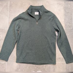 Old Navy Men's Zip-Up Fleece Pullover - Sage Green
